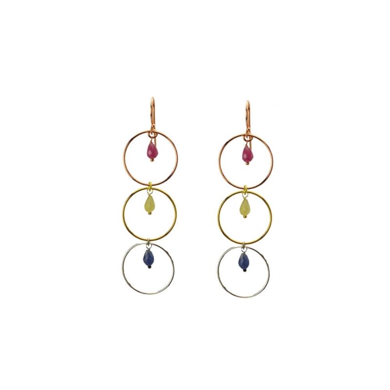 Silver Earrings 925 with Quartz-0