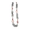 Silver Necklace 925 with Coral. -0