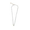 Silver Necklace 925 with Howlite. -0