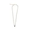 Silver Necklace 925 with Onyx. -0