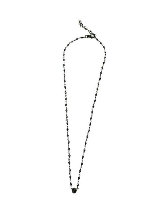Silver Necklace 925, Onyx-0