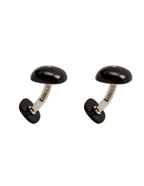 Silver Cufflinks 925, Onyx.-0