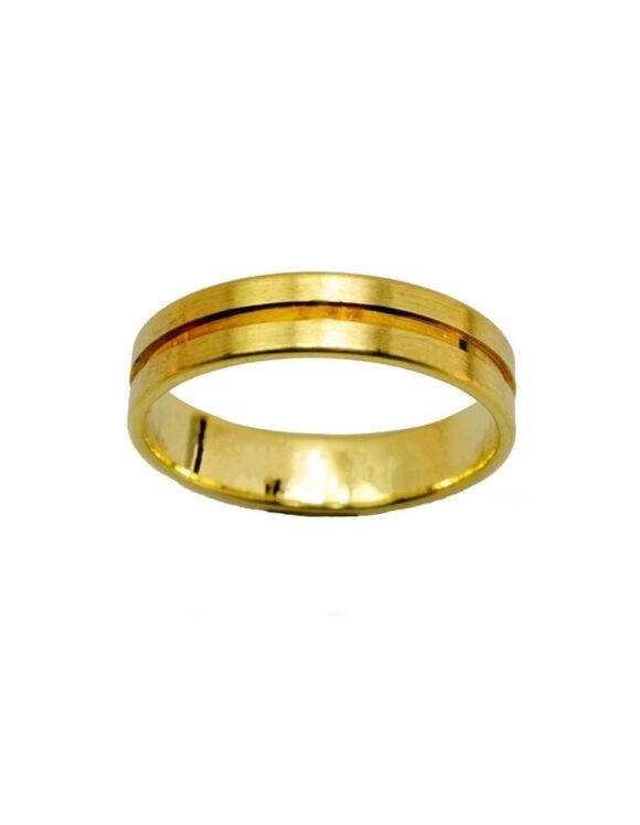 Gold Wedding Ring K18 -0