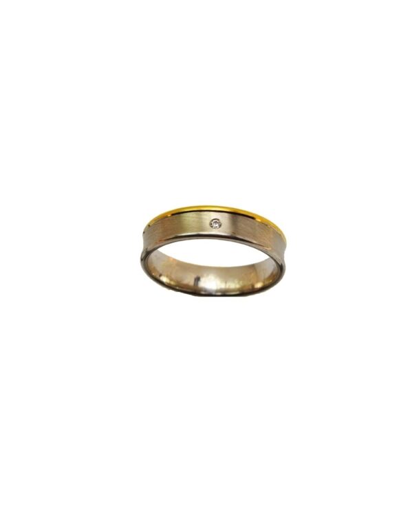 Gold Κ18 Diamond Wedding Ring-0