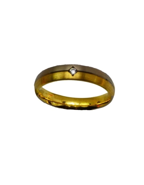 Gold K18 Wedding Ring, Diamond 0.025 ct.-0