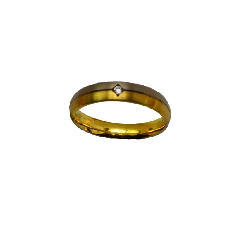 Gold K18 Wedding Ring, Diamond 0.025 ct.-0