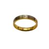 Gold Wedding Ring K18, Diamonds 0.01 ct-0