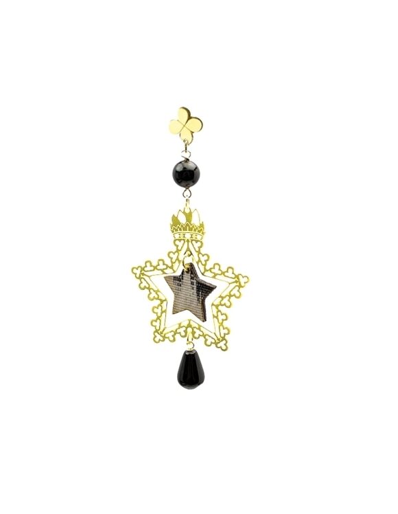 Silver Earring 925 with Onyx-0