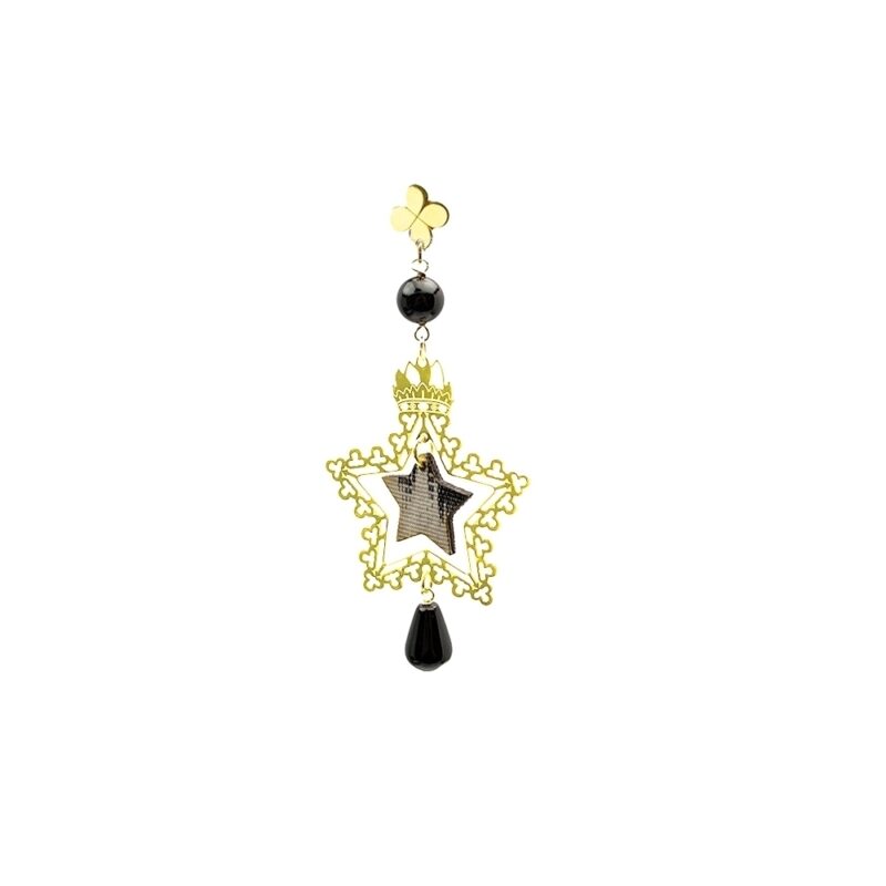 Silver Earring 925 with Onyx-0