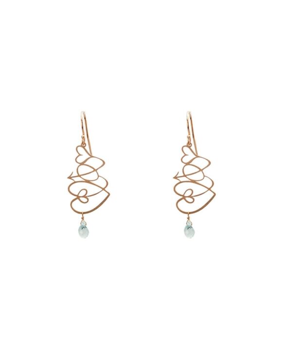Silver Earrings 925 with Blue Topaz-0
