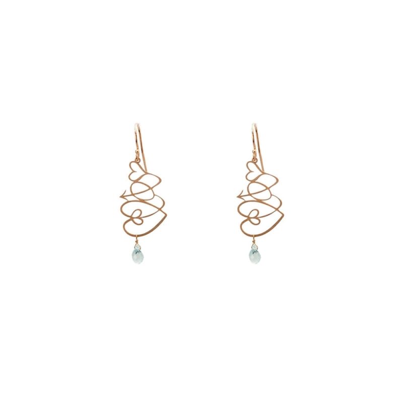 Silver Earrings 925 with Blue Topaz-0