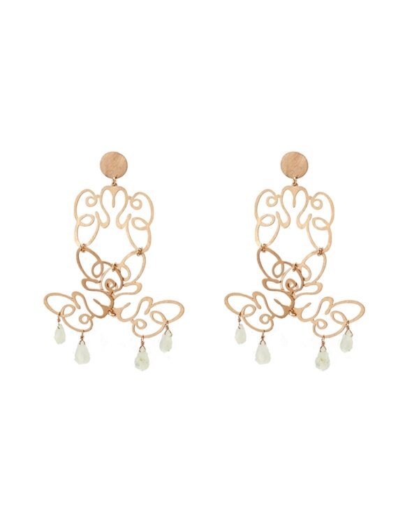Silver Earrings 925 with Quartz-0