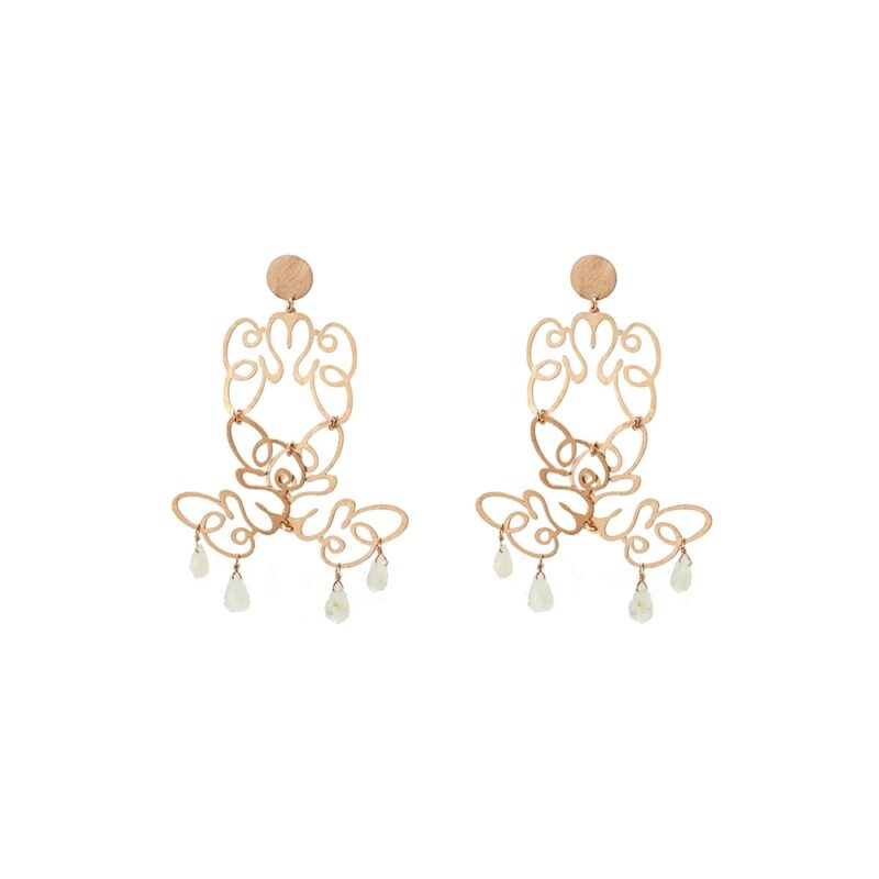 Silver Earrings 925 with Quartz-0