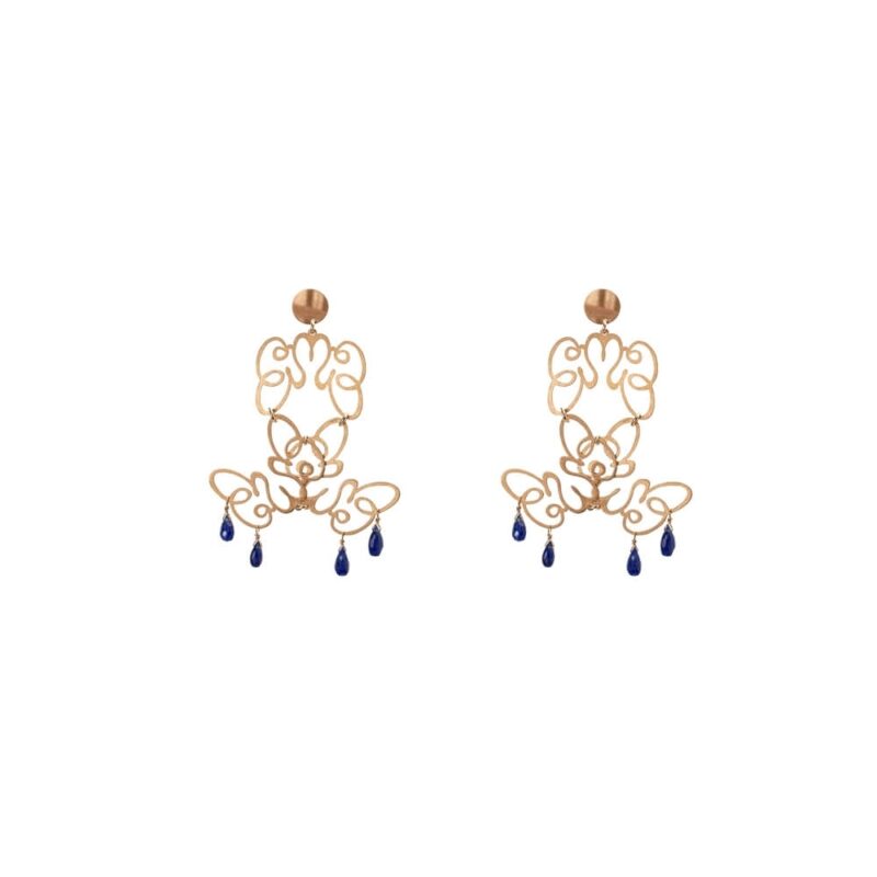 Silver Earrings 925 with Agate-0