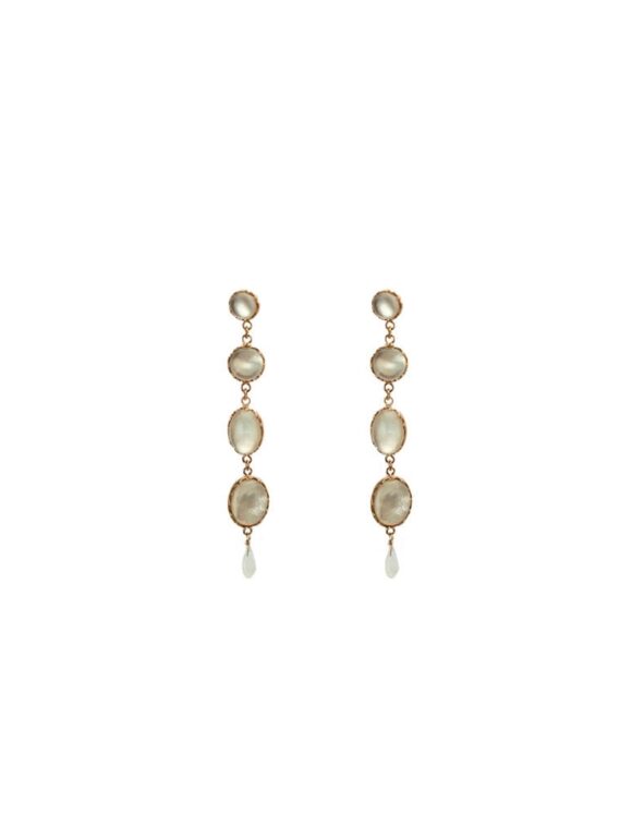 Silver Earrings 925 with Quartz-0