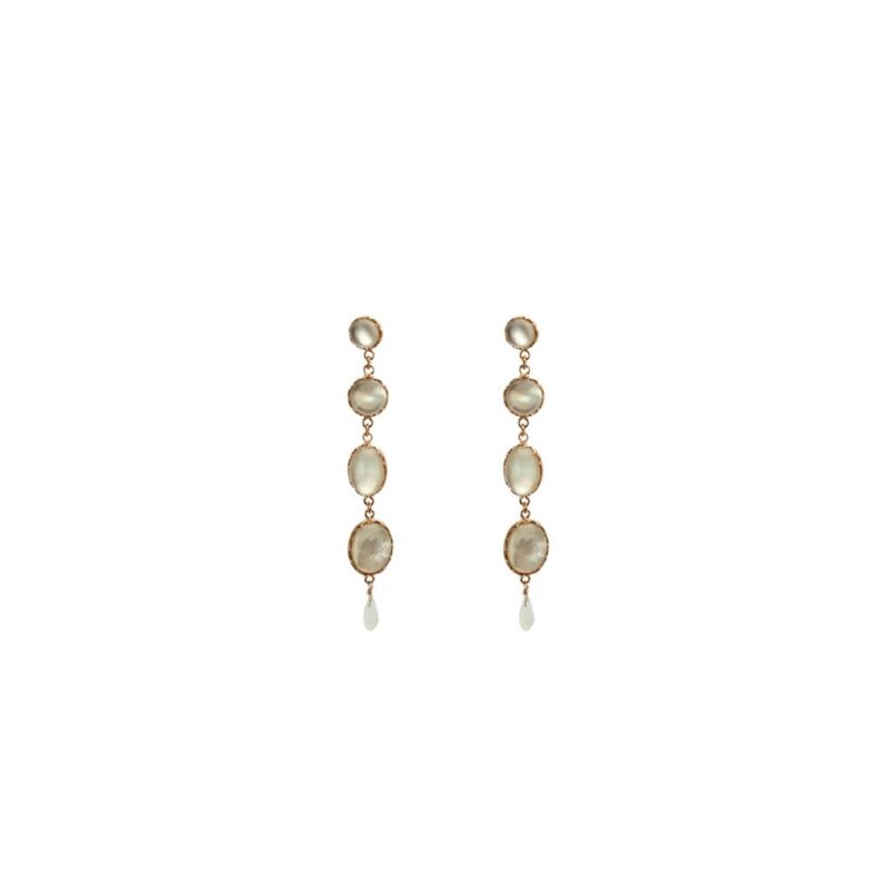 Silver Earrings 925 with Quartz-0