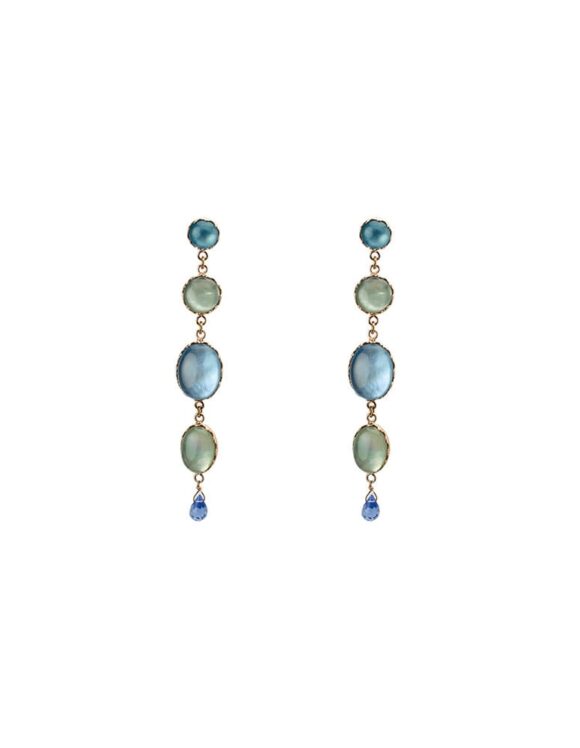 Silver Earrings 925 with Topaz-0