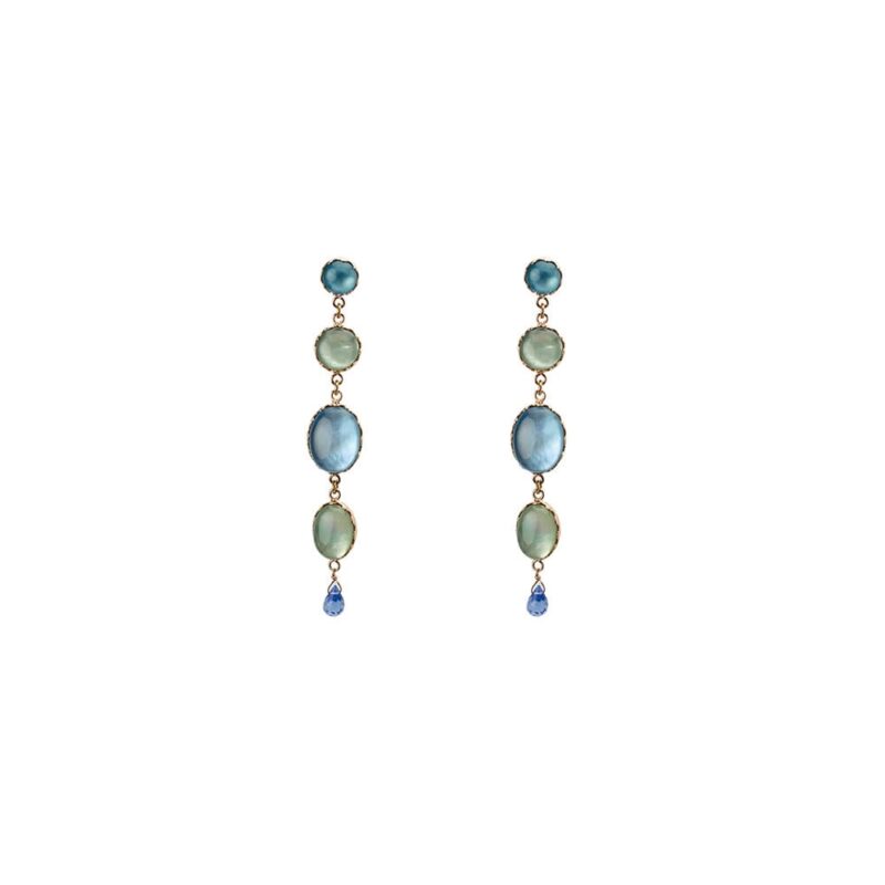 Silver Earrings 925 with Topaz-0