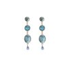 Silver Earrings 925 with Topaz-0