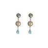 Silver Earrings 925 with Topaz-0