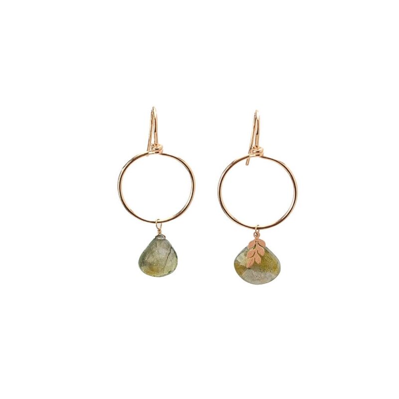 Silver Earrings 925 with Tzavorite-0