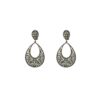 Silver Earrings 925, Zircon-0