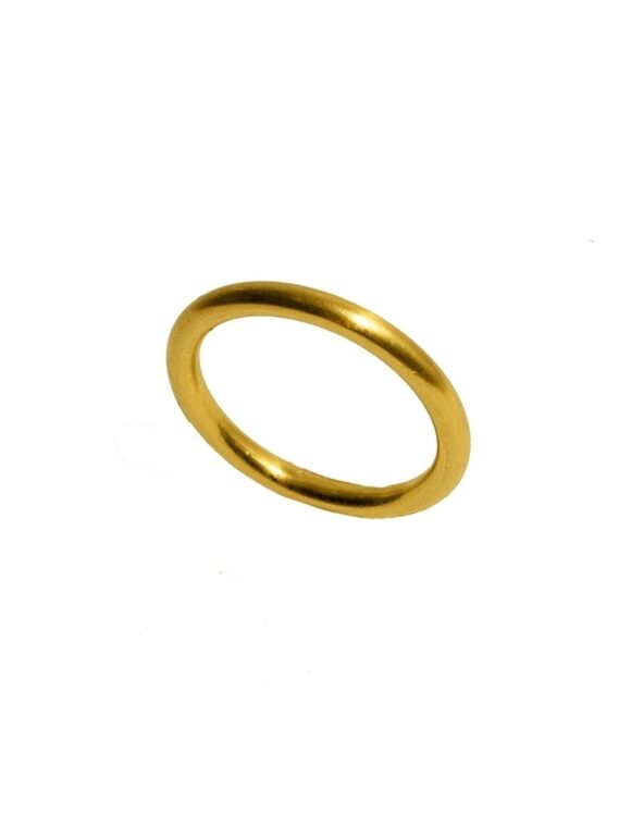 Gold Wedding Ring K18 -0