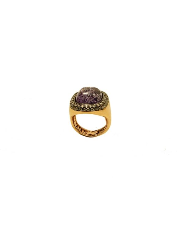 Silver Ring 925, Purple Quartz-0