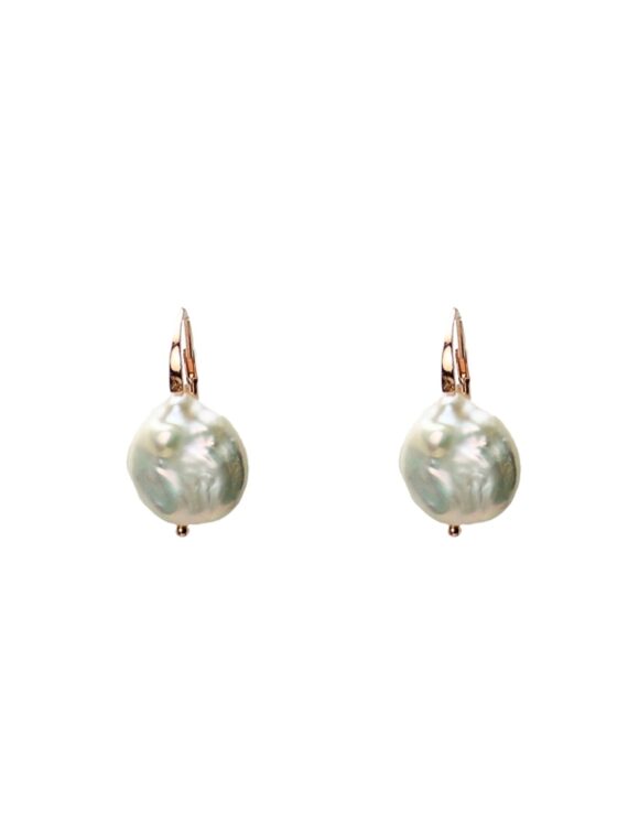 Silver Earrings 925, Pearl-0