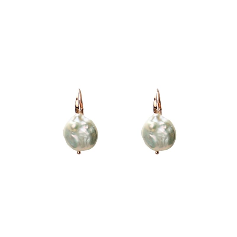 Silver Earrings 925, Pearl-0