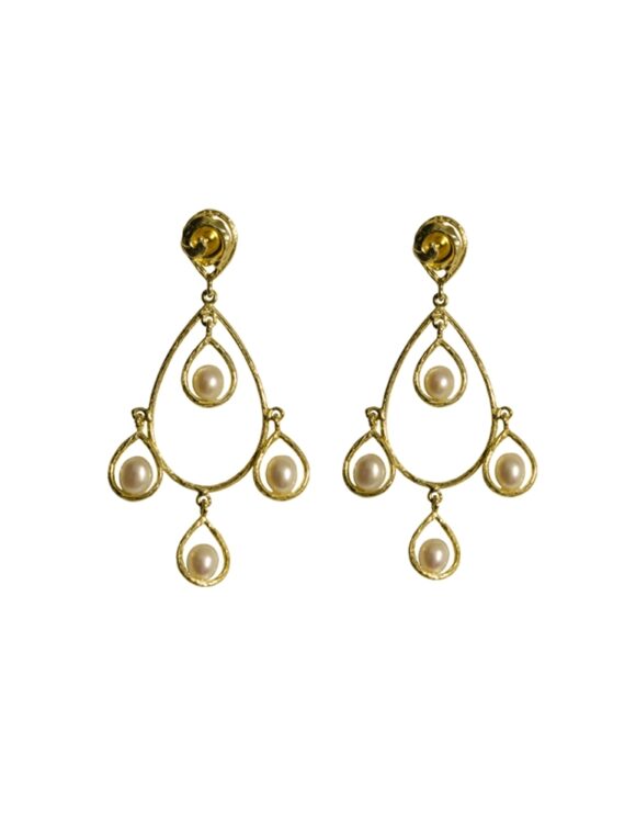 Silver Earrings 925 with Pearl.-0