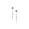 Silver Earrings 925, Chalcedony-0