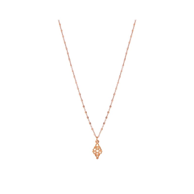 Silver Necklace 925, Sapphire-0