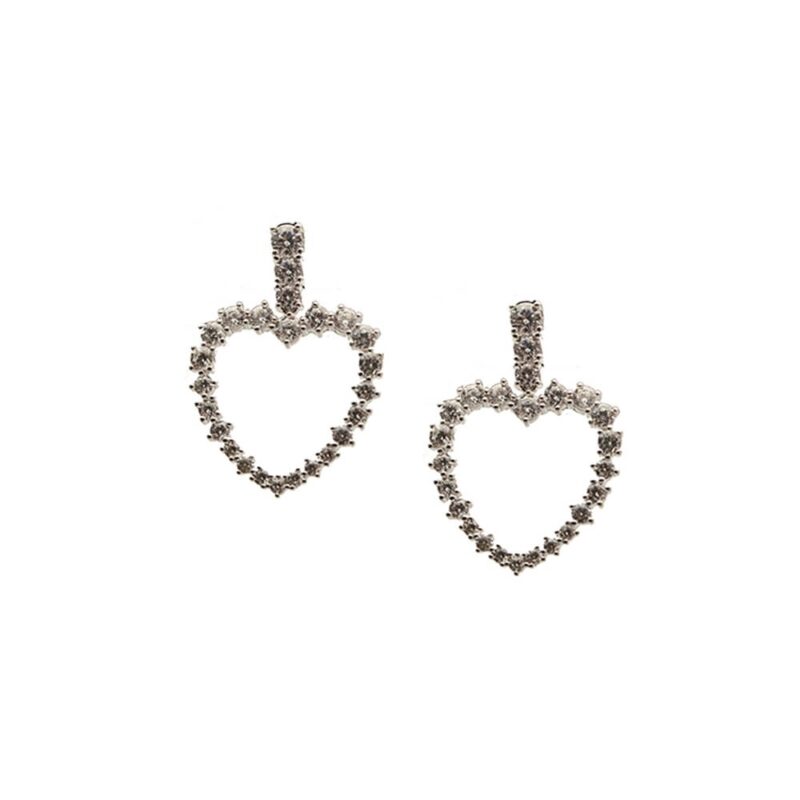 Silver Earrings 925, Zircon-0