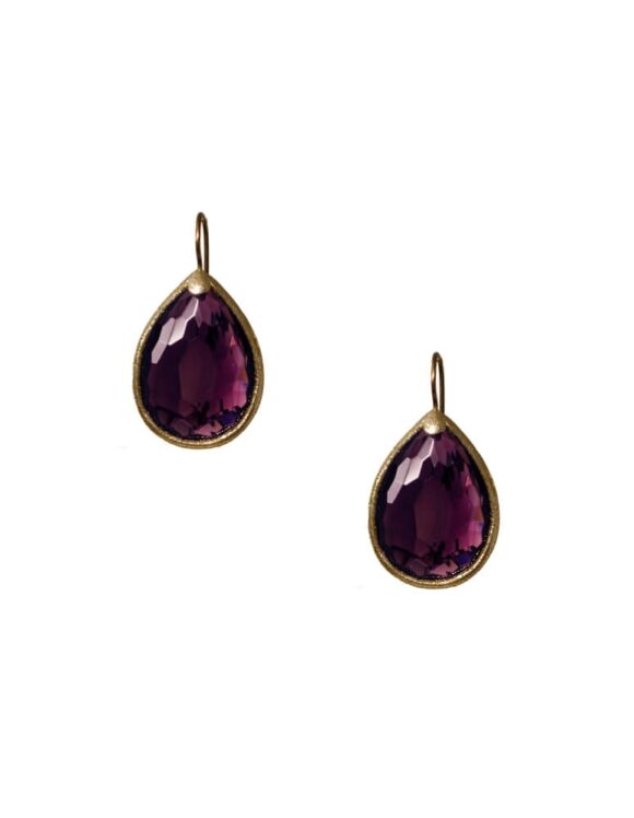 Silver Earrings 925, Amethyst-0