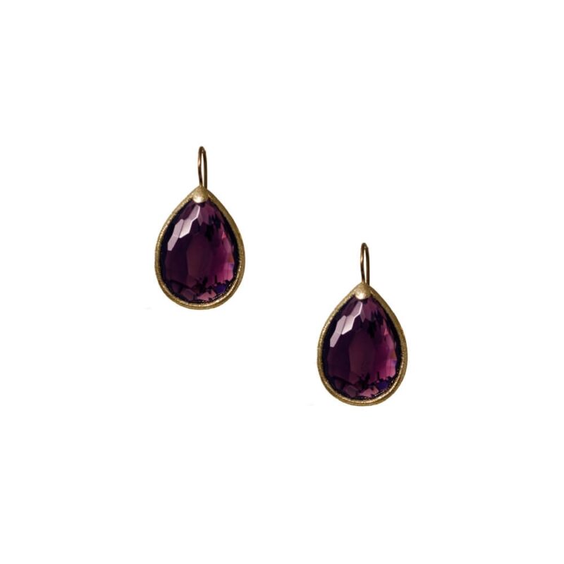 Silver Earrings 925, Amethyst-0