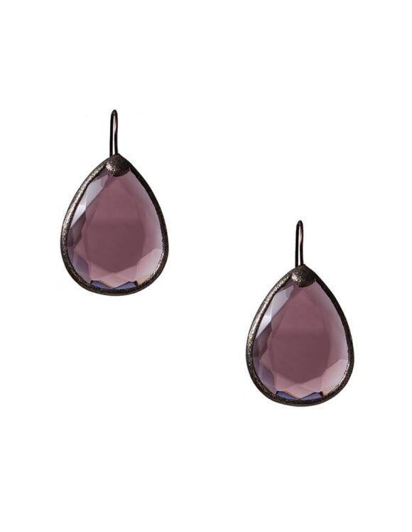 Silver Earrings 925, Amethyst-0