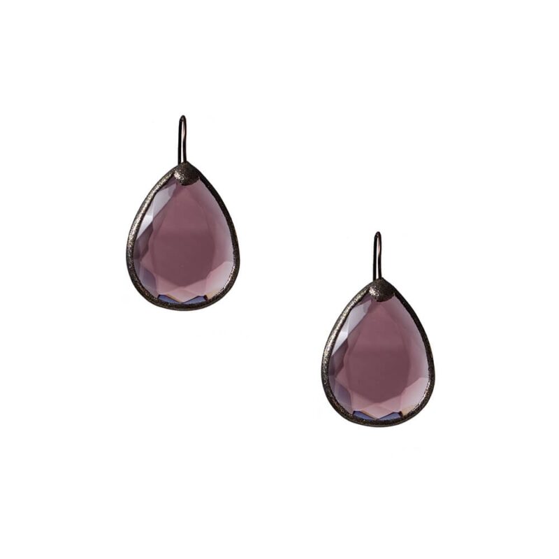 Silver Earrings 925, Amethyst-0