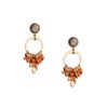 Silver Earrings 925, Coral.-0