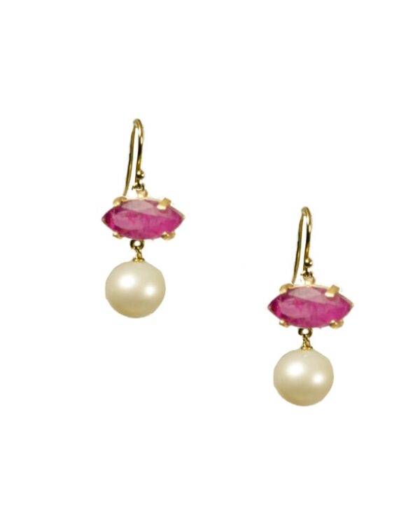 Silver Earrings 925, Pearl-0