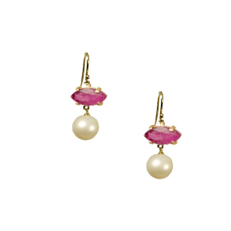 Silver Earrings 925, Pearl-0