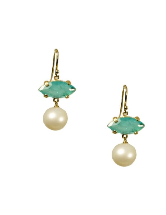 Silver Earrings 925, Pearl-0