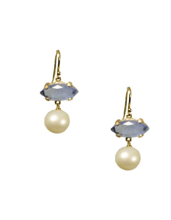 Silver Earrings 925, Pearl-0