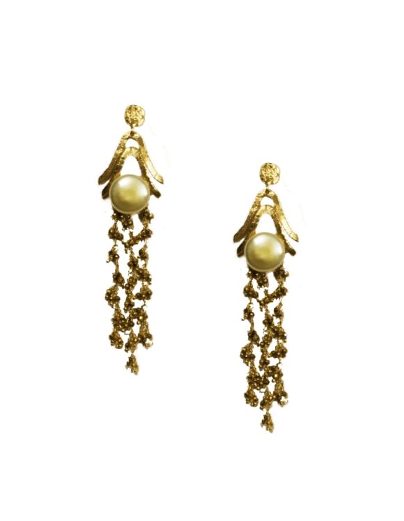 Silver Earrings 925, Pearl-0