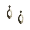 Silver Earrings 925, Hematite-0