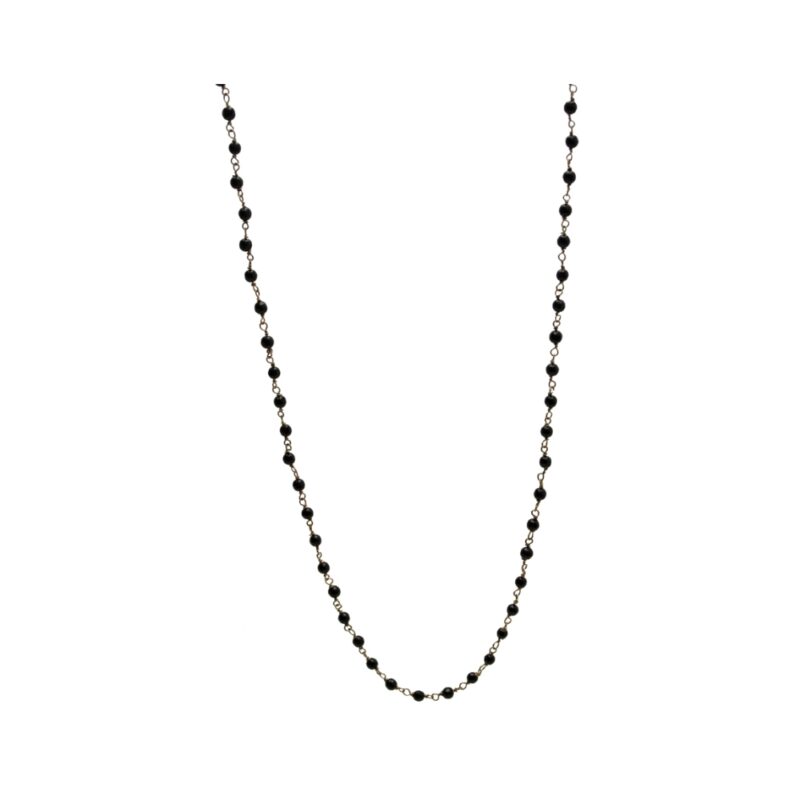 Silver Necklace 925, Diamond 0.005 ct-0