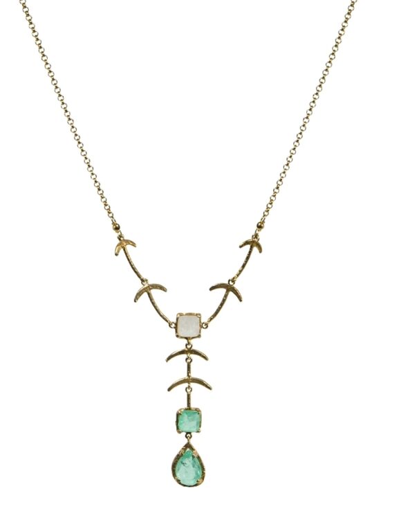 Silver Necklace 925, Crystal-0