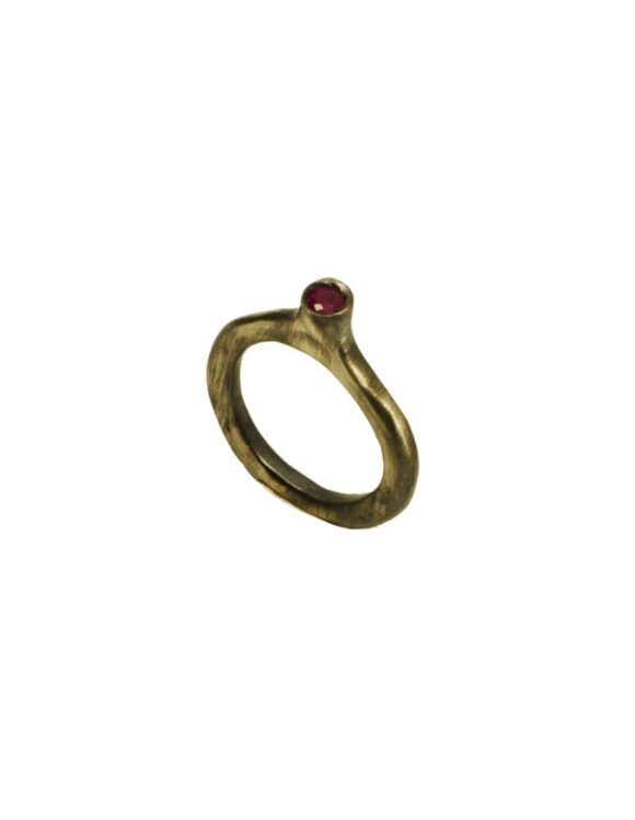 Silver Ring 925, Ruby-0