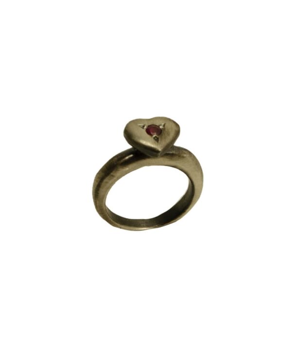 Silver Ring 925, Ruby-0