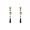 Silver Earrings 925, Onyx-0